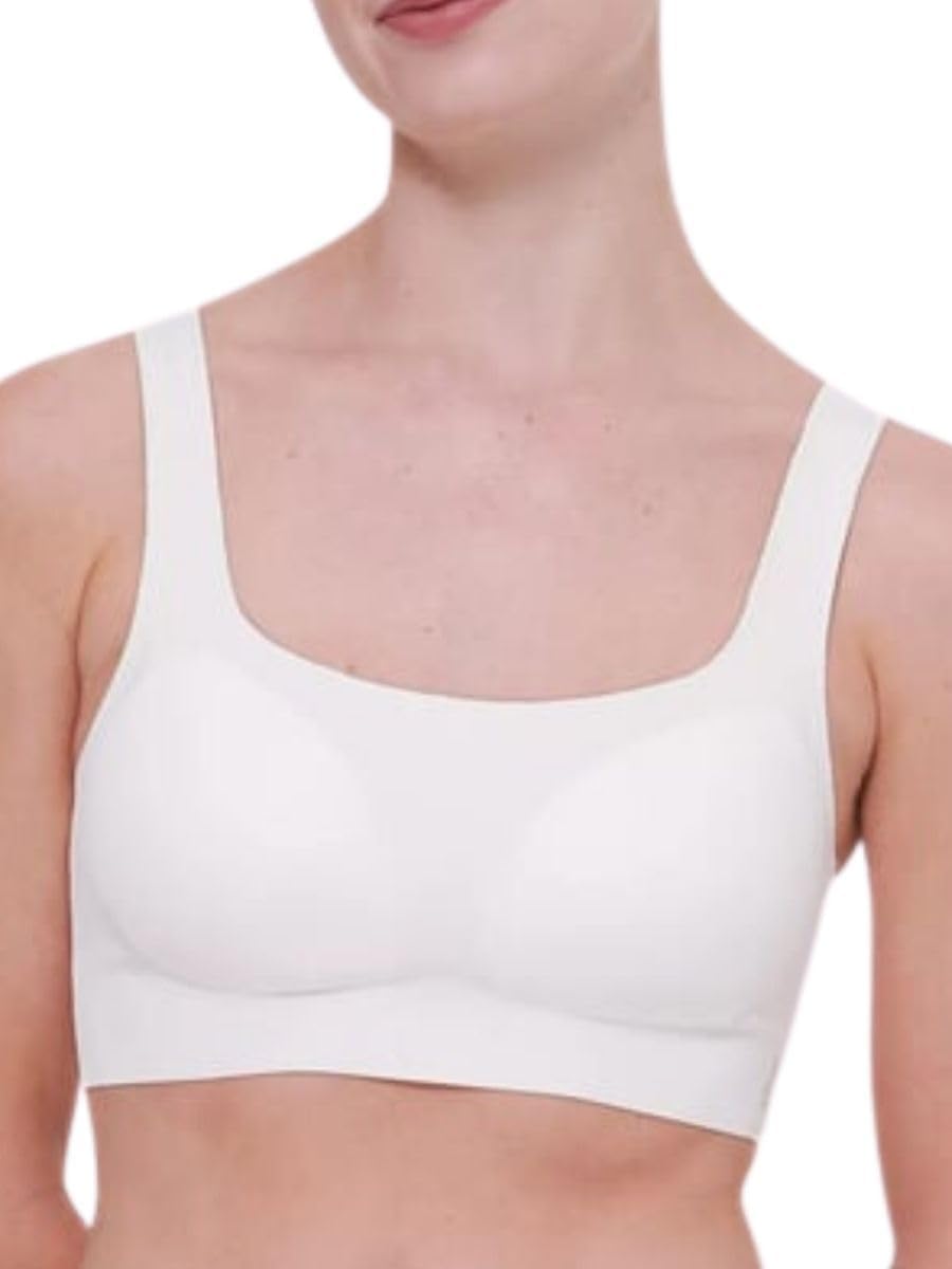 Sloggi Damen Zero Feel 2.0 Top M Silk White + Black, M Silk White + Black