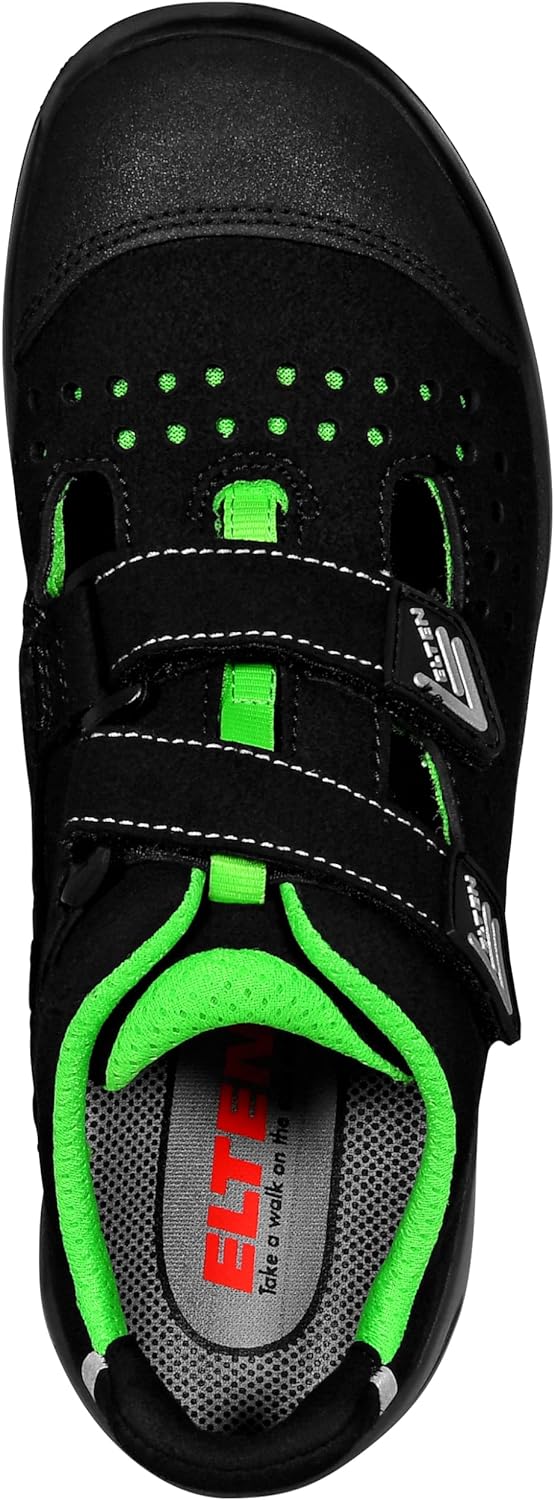 ELTEN Sicherheitsschuhe Impulse Green Easy ESD S1P, Damen und Herren, Textil, Kunststoffkappe (Leich