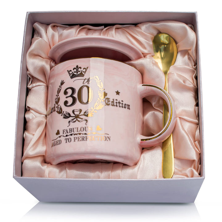 Geschenke zum 30 Geburtstag Frauen Geschenk - Fabelhafter 30. Limited Edition Tasse - 400 ml Rosa Go
