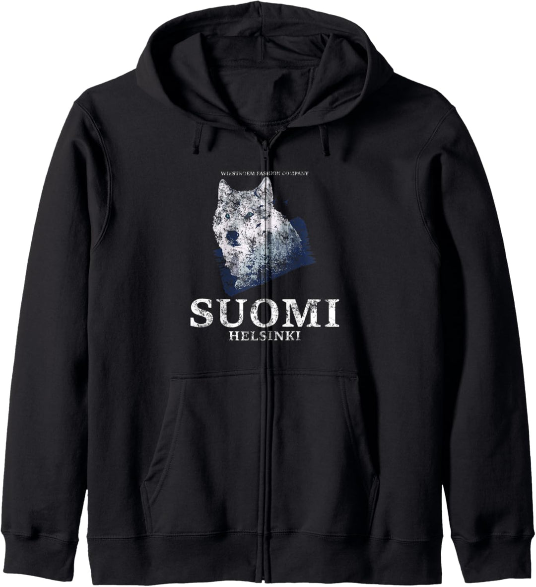 Finnland Wolf Suomi Helsinki used look Skandinavien Reise Kapuzenjacke