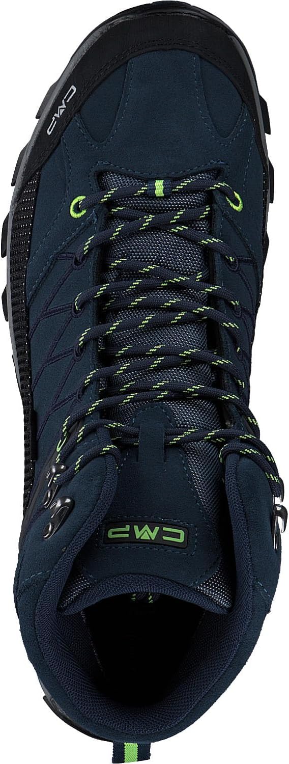 CMP Herren Rigel Mid Shoes Wp Trekking-Schuhe 40 EU Blue Ink Yellow Fluo, 40 EU Blue Ink Yellow Fluo