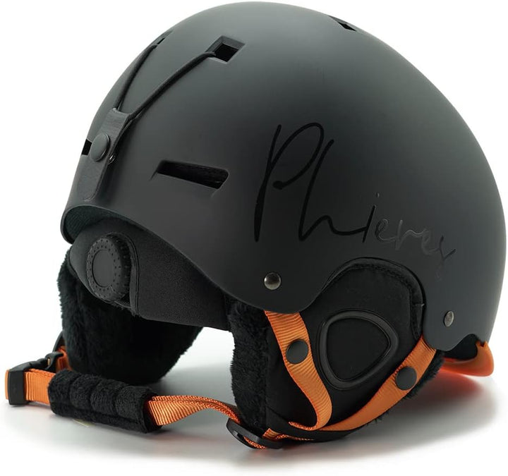 Phieres MTN Scouph - Skihelm Einstellbarer Fit, Belüftung und abnehmbares Visor-Schild für ultimativ