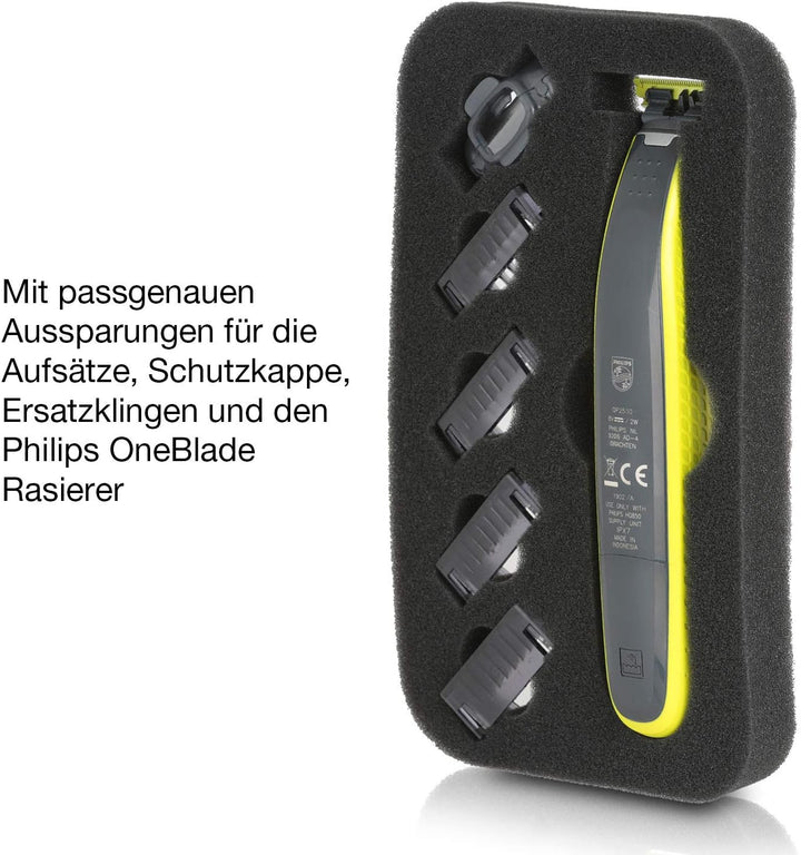 Wicked Chili Tasche kompatibel mit Philips OneBlade Rasierer QP2530/30, QP2630/30, QP2520/30, QP2520