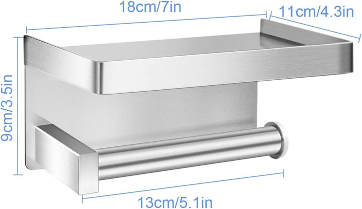Lelan Toilettenpapierhalter, Material des Edelstahls SUS304 Toilettenpapierhalter für Badezimmer, Kü