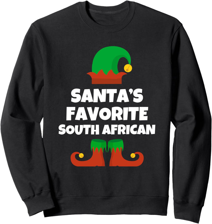 Santa's Favorite South African Hat Christmas Funny Africa Sweatshirt