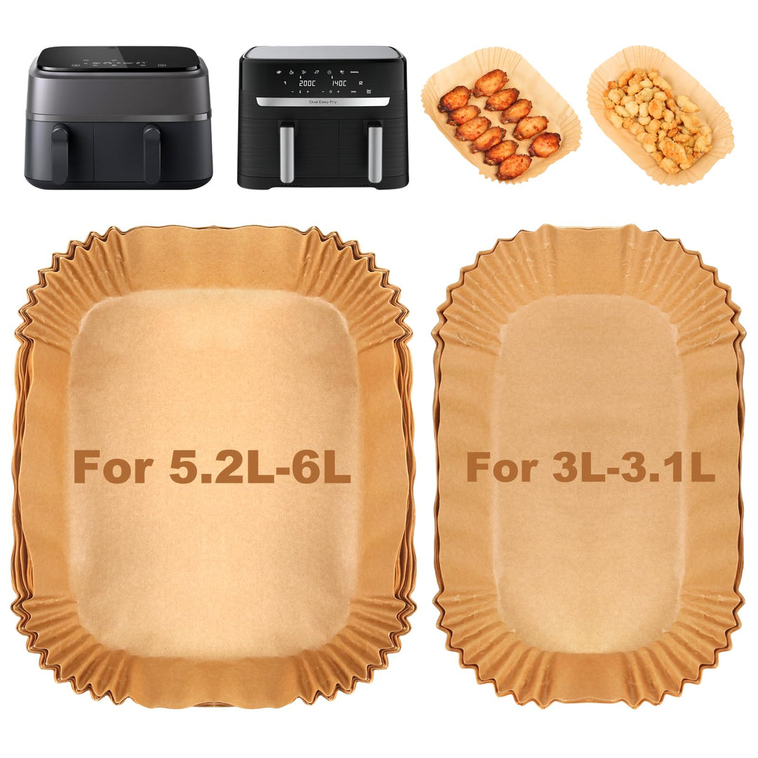 BYKITCHEN Heissluftfritteuse Zubehör für Tefal 5,2/3,1 L Dual Easy Fry, Philips Dual Basket Airfryer