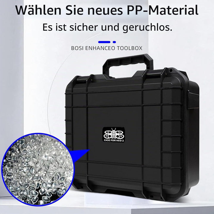 ZJRXM Neo 2 Koffer, Hartschalen Tasche für DJI Neo 2 Drohne und Zubehör, kompatibel mit RC-N3 Contro