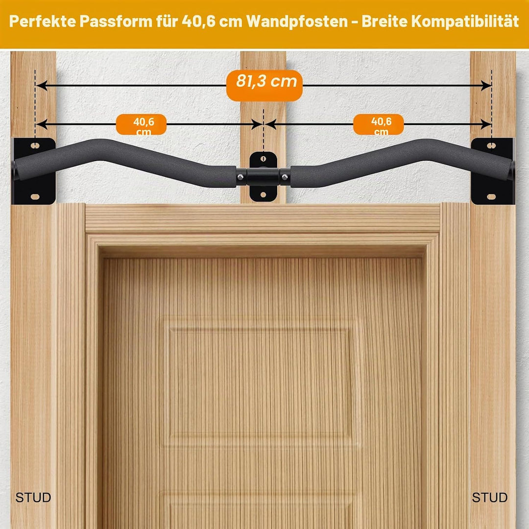 Kipika schwere Wand-Klimmzugstange, Türrahmen-Klimmzugstange für Heim-Fitnessstudio Krafttraining fü