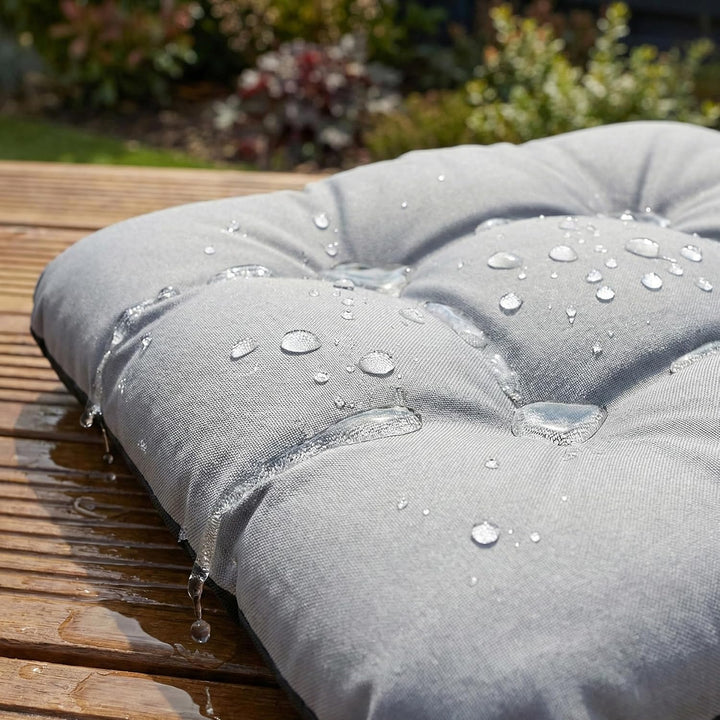 Outdoor Sitzkissen Stuhlkissen - 6er Set - 45 x 45 cm - Made in EU, Wasserdichtes &amp; UV-beständig Gar