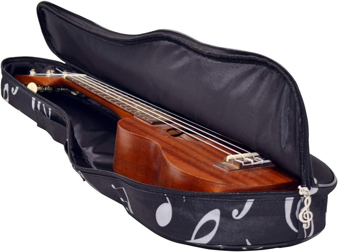 21 in Ukulele-Tasche, wasserdicht, Oxford-Musiknoten-Tasche, Schulter-Rucksack, verstellbare Gurte m