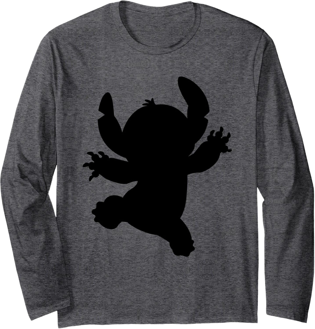 Disney Stitch Silhouette Halloween Langarmshirt