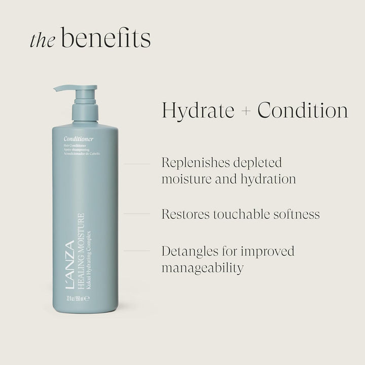 L'ANZA Conditioner mit pflegender Kukuinuss, Pflegespülung für perfektes, seidiges Haar, geeignet fü