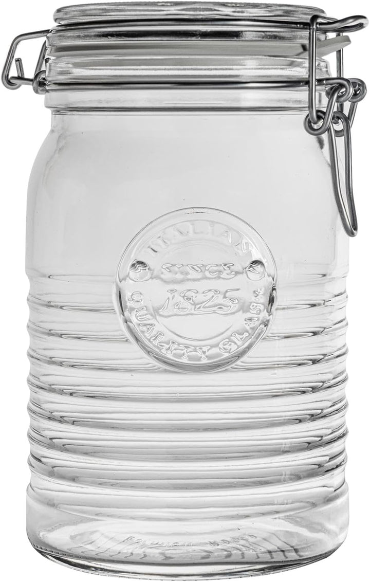 Bormioli Rocco Officina 1825 Glaspeichergläser - 1L - 6. Packung