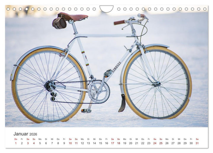 Stahlrenner - Rennrad-Klassiker aus Europa (Wandkalender 2026 DIN A4 quer), CALVENDO Monatskalender: