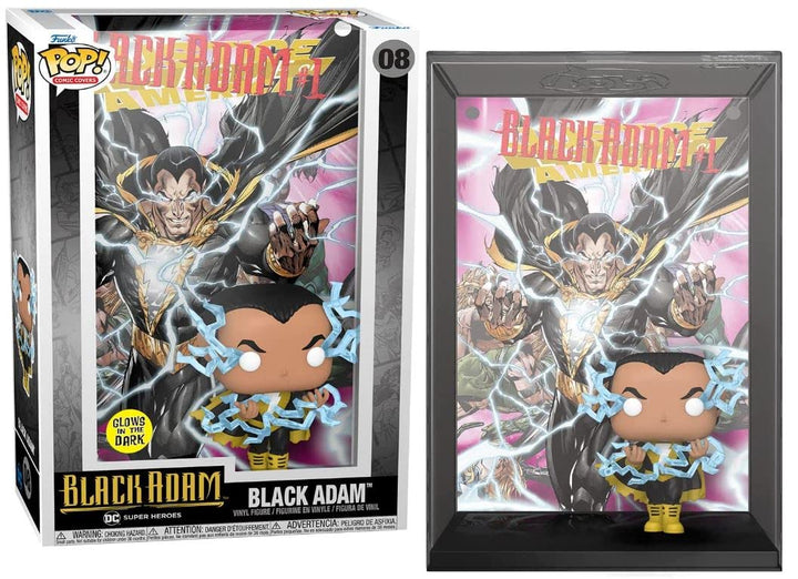 Funko Pop! Comic Cover: DC - Black Adam - Leuchtet Im Dunkeln - Vinyl-Sammelfigur - Geschenkidee - O