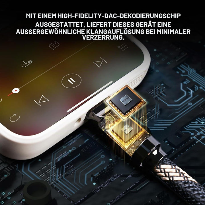 SKW Audiophiles Type C auf 2RCA Kabel, USB C auf Cinch Audio Kabel für Telefon, Laptop, Verstärker,