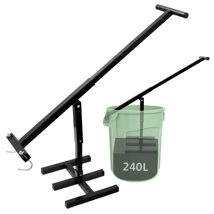Sararoom Müllpresse | Manueller Müllverdichter | Höhenverstellbare Mülltonnen Presse für 120L-240L T