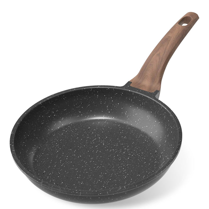 YASHE Bratpfanne mit Antihaftbeschichtung, 24 cm, Pfanne mit Granitbeschichtung für Eier, Pfannkuche