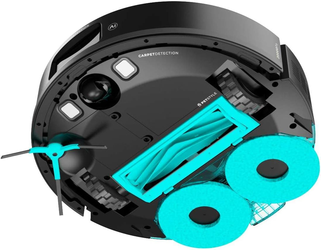 Cecotec Staubsaugerroboter mit Lasernavigation Conga Y100 X-Treme. Saugdruck von 20000kPa, Deckt bis