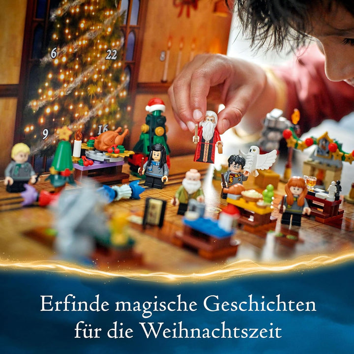 LEGO Harry Potter Adventskalender 2024, Hogwarts Fantasy-Spielzeuge für Kinder, Abenteuer-Spielset m