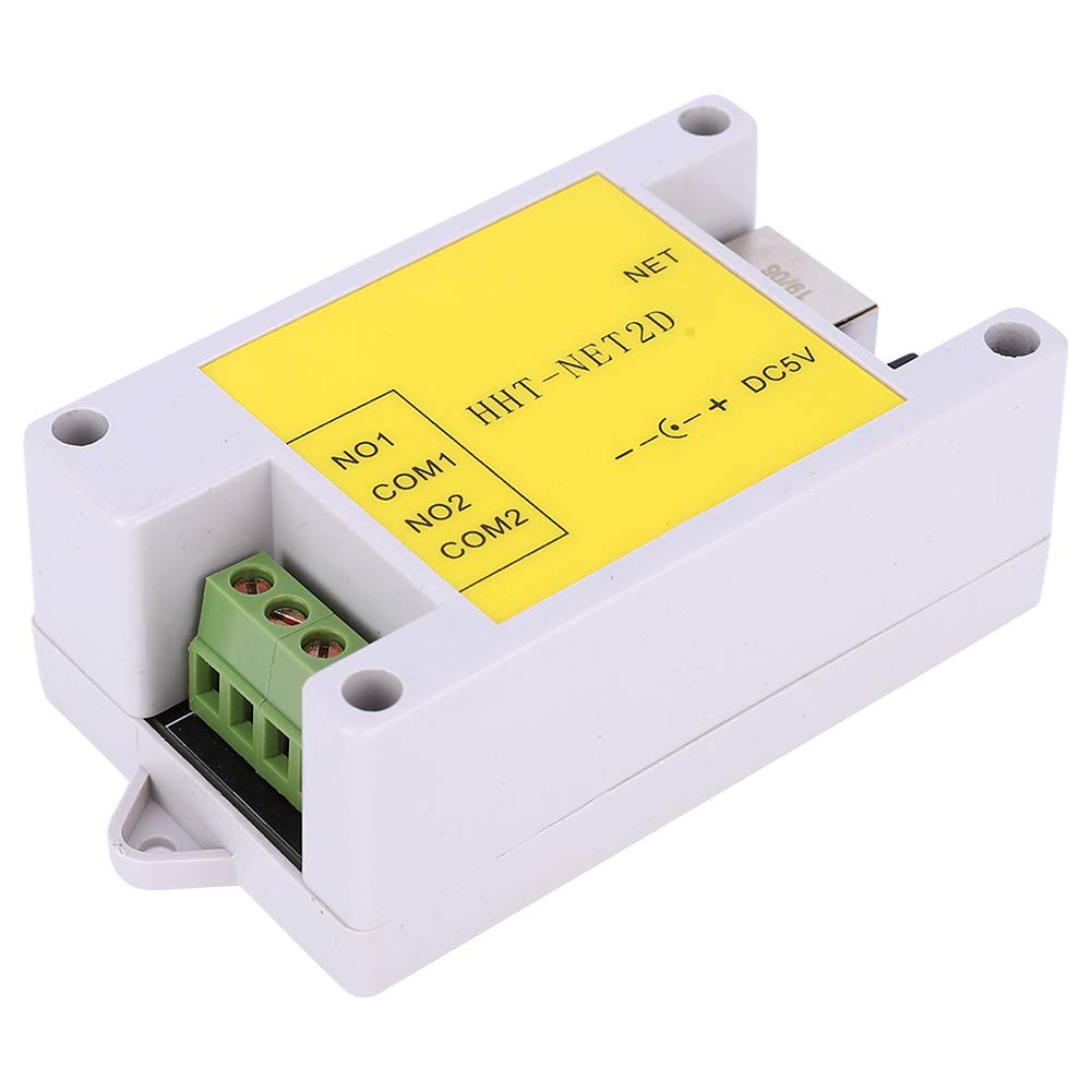 Jeanoko IP-Netzwerk-Relaismodul Zuverlässiger 2-Kanal-Relais-Controller Ethernet IP-Netzwerk-Relais-
