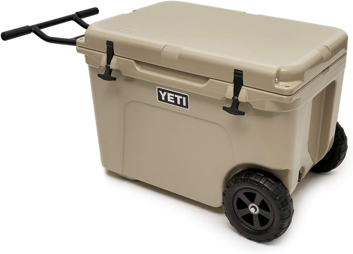YETI Tundra Haul Tragbarer Kühler mit Rädern Hellbraun, Hellbraun