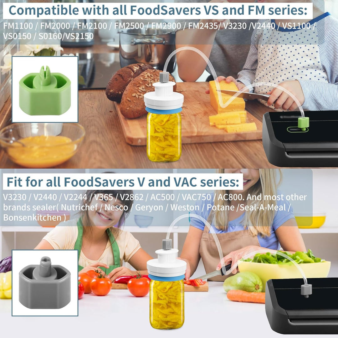 Verbessertes Einmachglas-Versiegelungs-Set, Versiegelungs-Set mit Schläuchen, kompatibel mit FoodSav