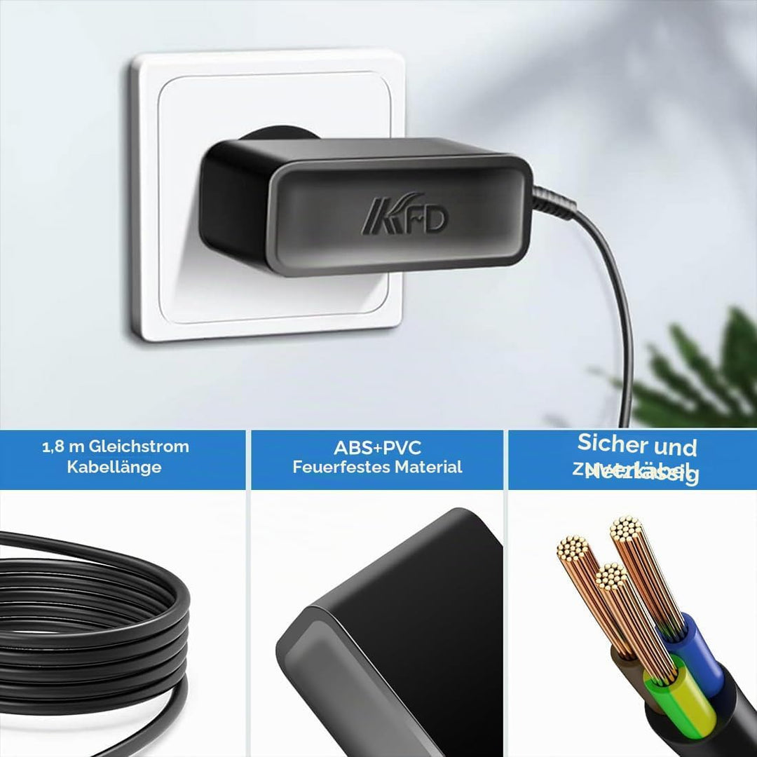 KFD Ladekabel 19V Monitore Netzteil, Ladegerät für LG Electronics 27GN800-B 27gn800-b eay65689001 LE