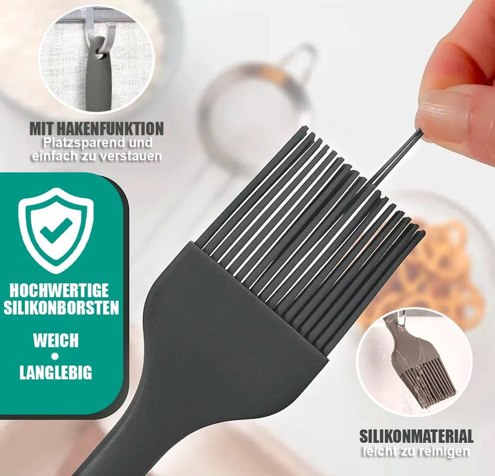 Professionelles Brotbackset aus Silikon – 2 faltbare & waschbare Gärkörbchen (rund & oval) mit Zubeh