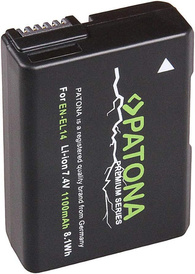 Patona Premium Battery Nikon EN-EL14 1 x Premium-Batterie, 1 x Premium-Batterie