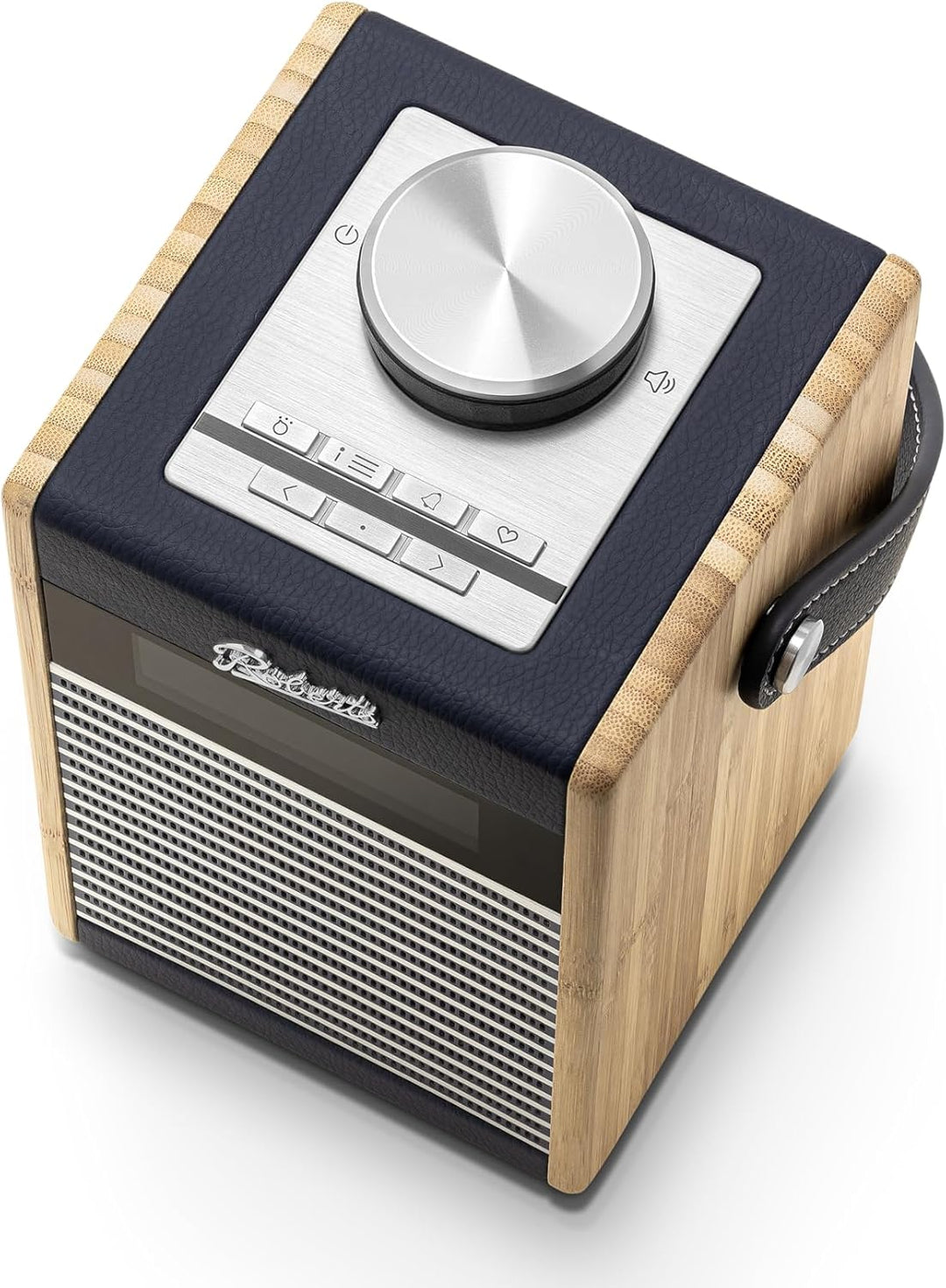Rambler Midi Retro-Radiowecker, tragbar, Dab+/FM/Bluetooth, Marineblau