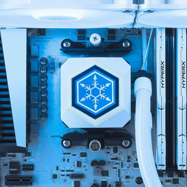 SilverStone Technology SST-PF240W-ARGB-V2 - PermaFrost Premium-Wasserkühler, zweifach einstellbare 1