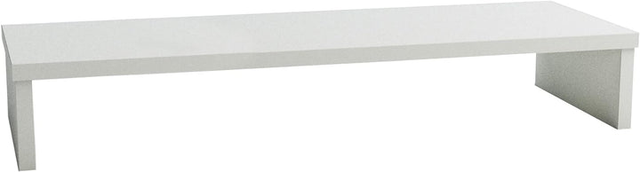 Henor Monitorständer TV-Bildschirmerhöhung in FSC® 82 x 26.5 x 12 cm. Unterstützt 50 kg Weiss 82x26.
