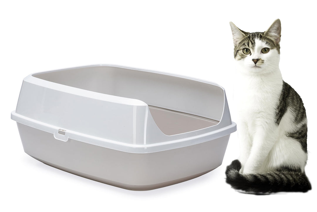 Karlie 522870 Katzentoilette Mary Loo Eco L: 50 B: 38,3 H: 21,4 cm, Grau, Grau
