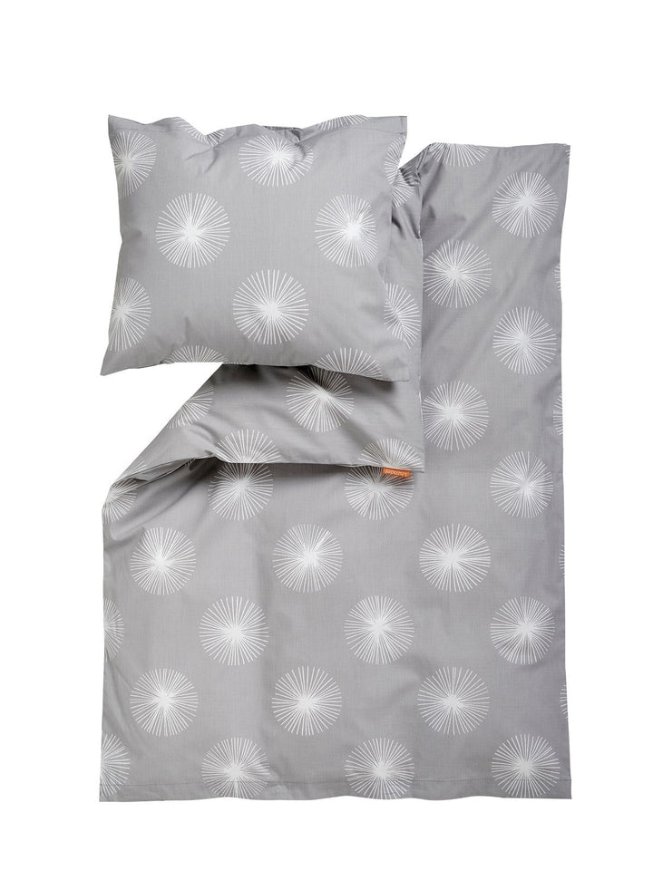 Leander Baby-Bettwäsche aus Baumwolle Flora (70x100 / 40x45) in grau/Light Grey