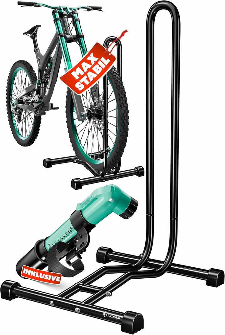 KESSER® Fahrradständer Boden einzeln für Mountainbike, E-Bike, Citybike, Rennrad, MTB | Fahrrad Mont