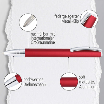 ONLINE Kugelschreiber Wild Berry I Drehkugelschreiber mit Standard Grossraummine in Strichstärke M,