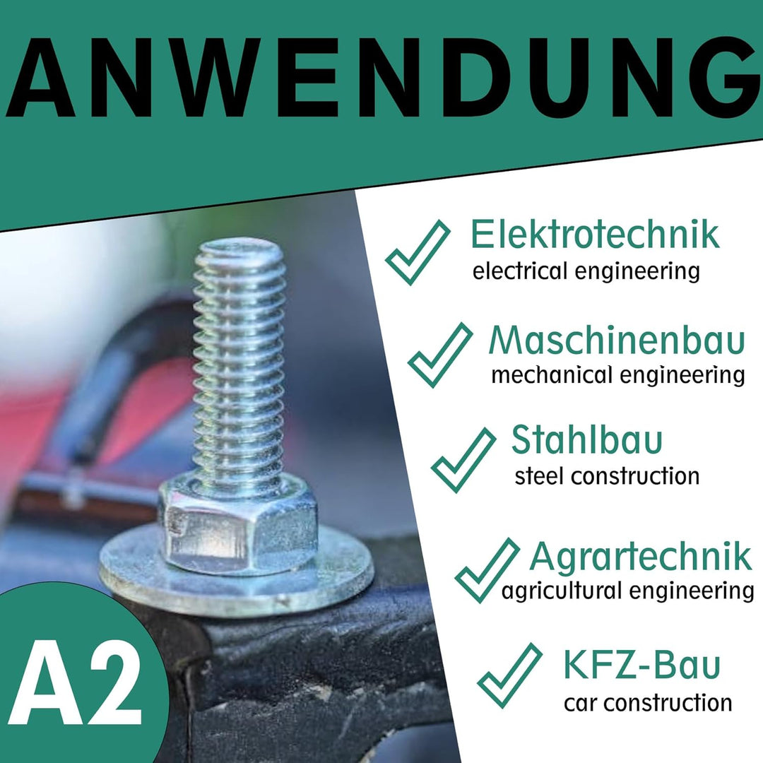 Zylinderschraube mit Innensechskant nach Norm DIN 912 / ISO 4762 Teilgewinde rostfreier Edelstahl A2