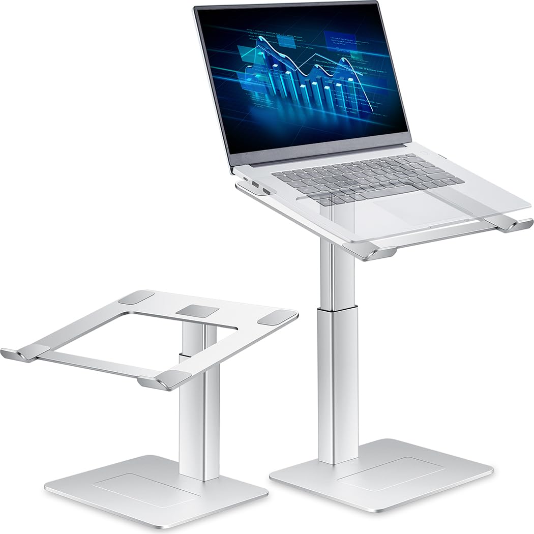 supamir Laptop Ständer Höhenverstellbar, Laptopständer für Schreibtisch, Stehen möglich, DJ Laptop S