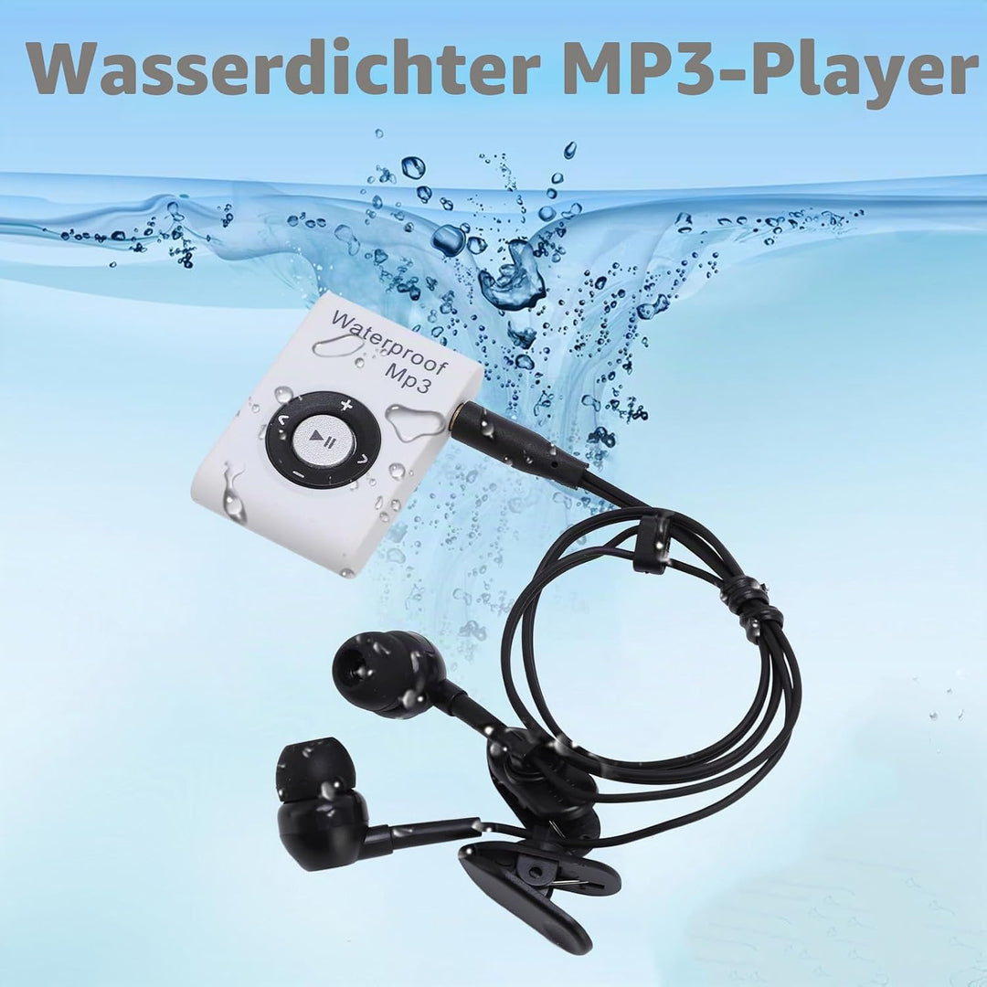 Schwimmen MP3 -Player, 8 GB HiFi Lustless Sound Unterwasser -MP3 -Player, wasserdichte Musikplayer m