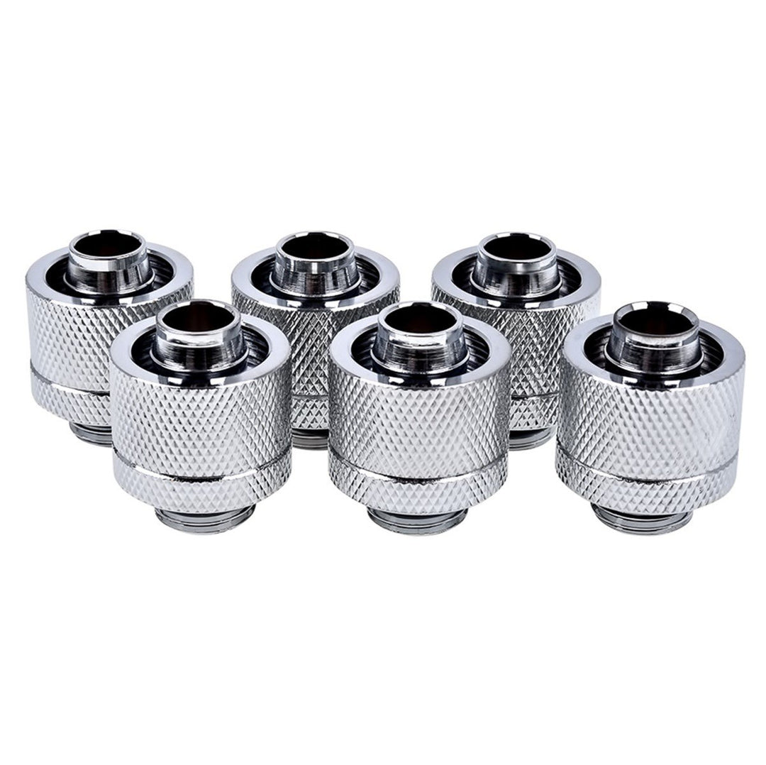 Alphacool 17235 Eiszapfen 16/10mm Anschraubtülle G1/4 - Chrome Sixpack Wasserkühlung Anschlüsse Sing