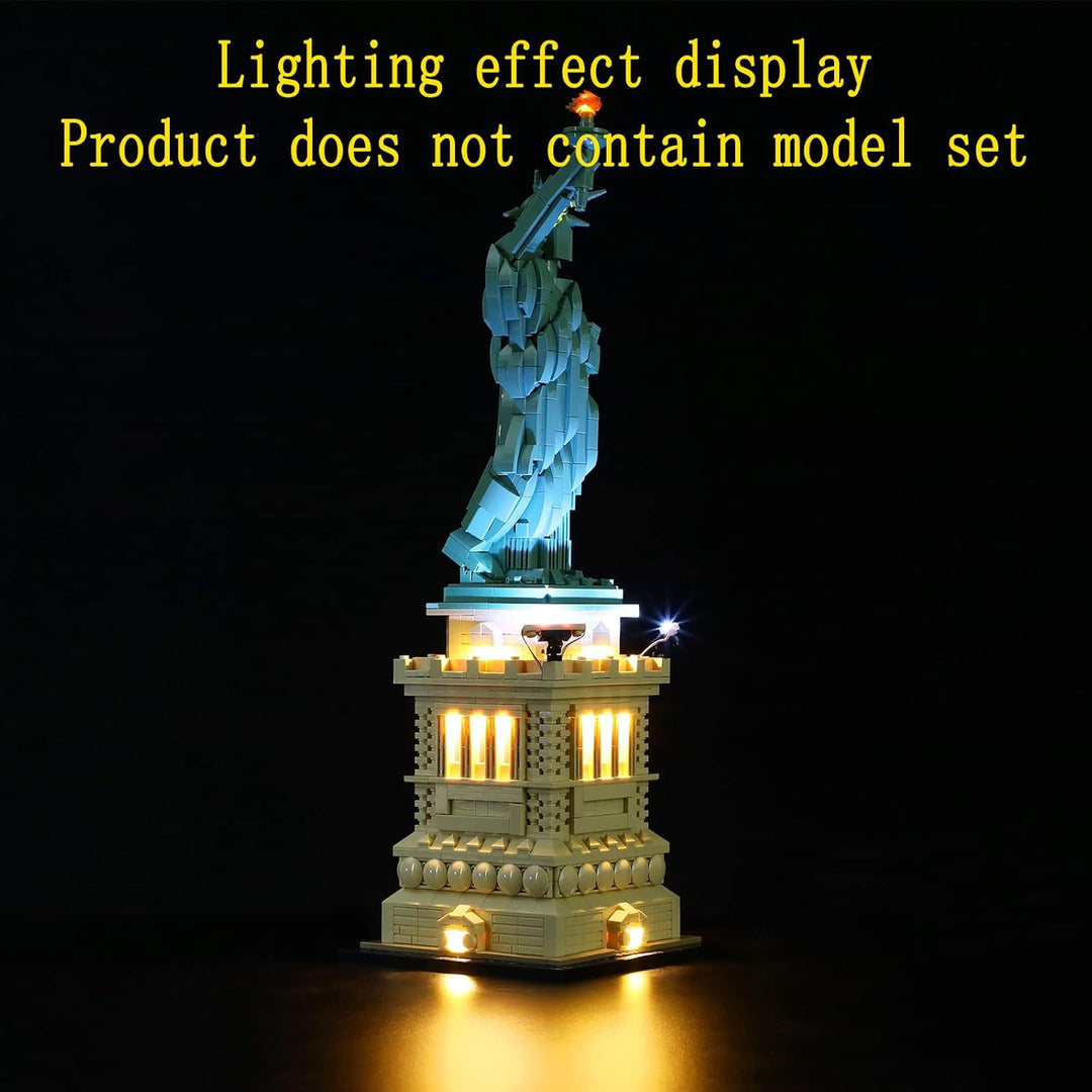 GEAMENT LED Licht-Set (Fernbedienung) Kompatibel mit Lego Freiheitsstatue - Beleuchtungsset für Arch