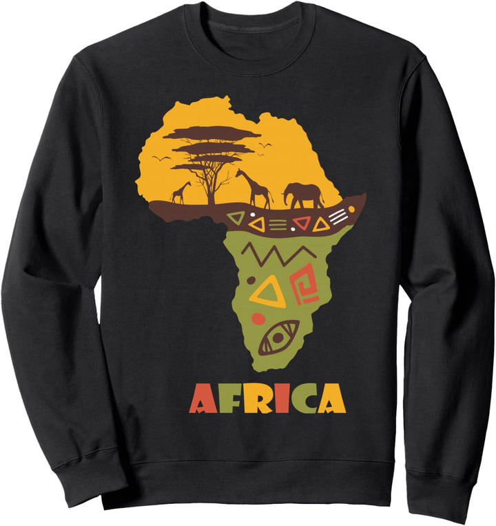 Afrika Karte für Männer Frauen Sweatshirt