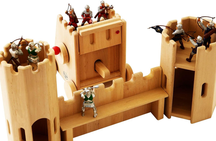 Erst-Holz 931 1101 Belagerungsturm für Drewart Ritterburg Burg nachhaltiges Holzspielzeug ...