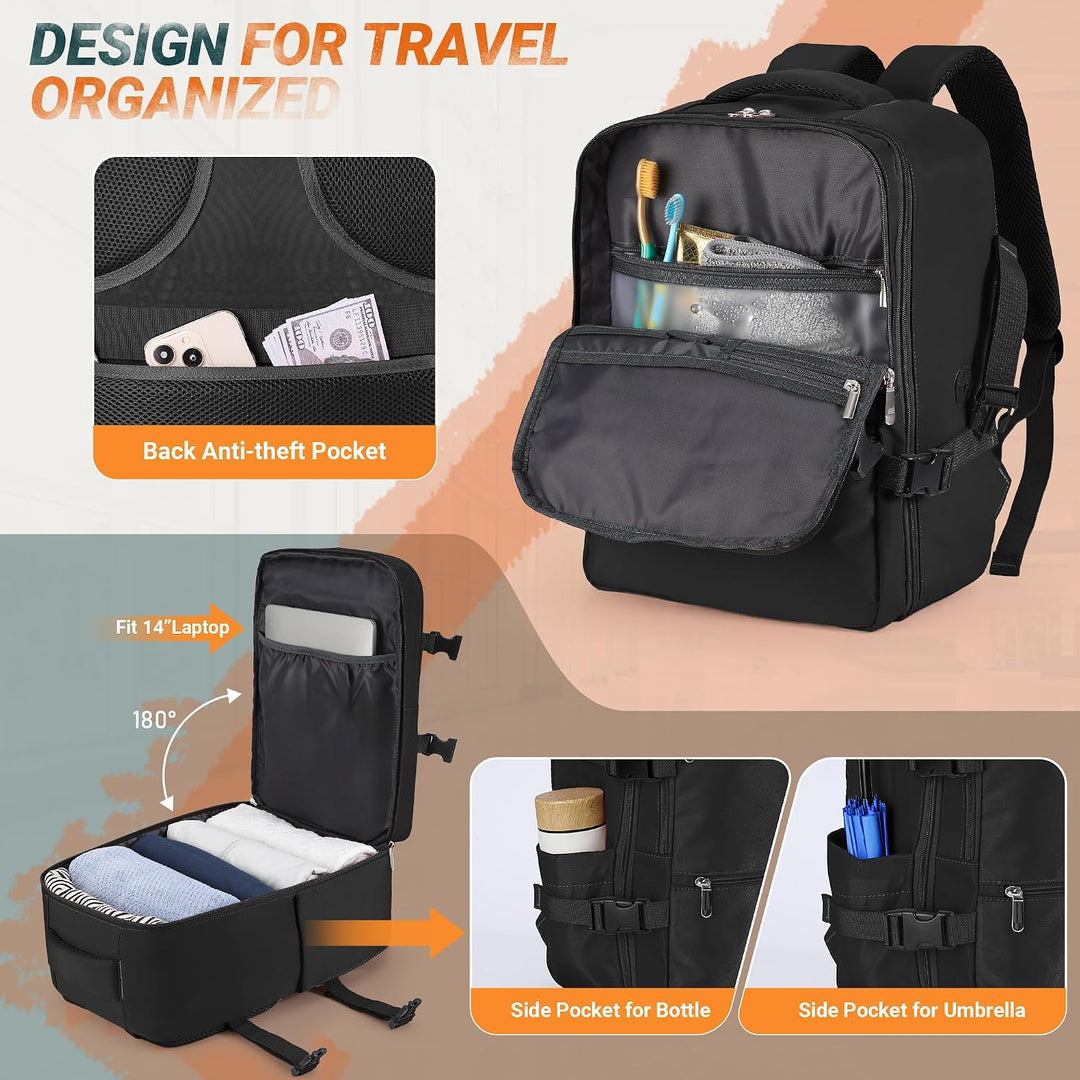 xlodea Für Ryanair Handgepäcktaschen 40 x 20 x 25 cm unter dem Sitz, Tasche Flugzeug Reiserucksack C