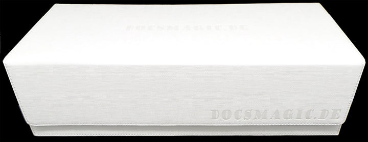 docsmagic.de Premium 2-Row Trading Card Storage Box White + Trays & Divider - MTG PKM YGO - Aufbewah