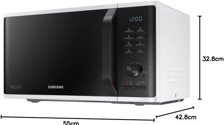 SAMSUNG - Solo Mikrowelle 23l / Elektronische Steuerung + Taste / Warmhaltefunktion / Schnellabtauun