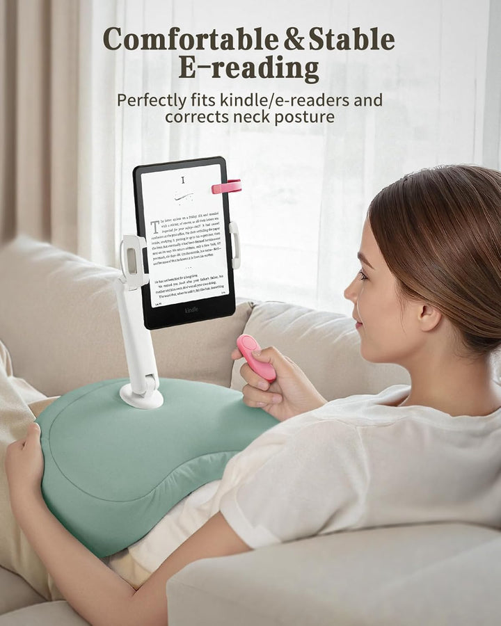 Tablet Kissen Halter, 360° Verstellbarer ipad Halterung Bett mit flexiblem doppelachsigem Arm, Table