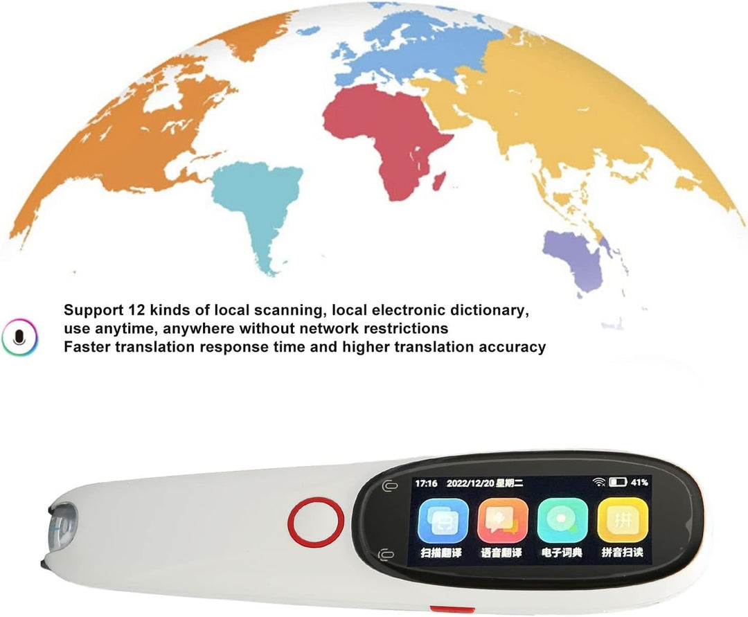 Smart Translator Pen mit 134 Sprachen, Tragbarer Fremdsprachen-Scan-Übersetzer 3,0-Zoll-Touchscreen,