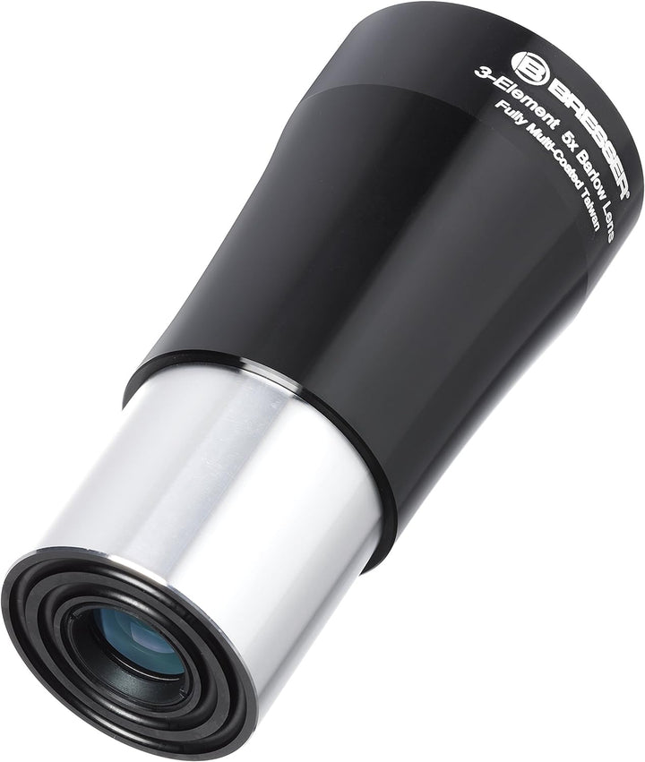 Bresser Teleskop Barlow Linse (5-fach (31,7mm 1.25 Zoll) zur Verfünffachung der Brennweite eines Tel